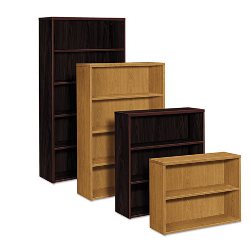10500 Series Laminate Bookcase, Three-shelf, 36w X 13.13d X 43.38h, Mahogany