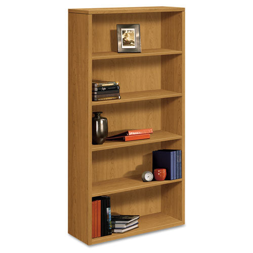 10500 Series Laminate Bookcase, Five-shelf, 36w X 13.13d X 71h, Mahogany