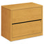 10500 Series Lateral File, 2 Legal/letter-size File Drawers, Harvest, 36" X 20" X 29.5"
