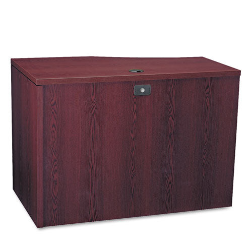 10500 Series Curved Return, Right, 42w X 18 To 24d X 29.5h, Mahogany