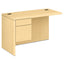 10700 "l" Workstation Return, Left 3/4 Pedestal, 48w X 24d X 29.5h, Harvest