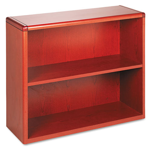 10700 Series Wood Bookcase, Two-shelf, 36w X 13.13d X 29.63h, Cognac