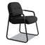 Pillow-soft 2090 Series Guest Arm Chair, Fabric Upholstery, 23.25" X 28" X 36", Black Seat, Black Back, Black Base