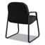 Pillow-soft 2090 Series Guest Arm Chair, Fabric Upholstery, 23.25" X 28" X 36", Black Seat, Black Back, Black Base