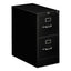 310 Series Vertical File, 2 Letter-size File Drawers, Black, 15" X 26.5" X 29"