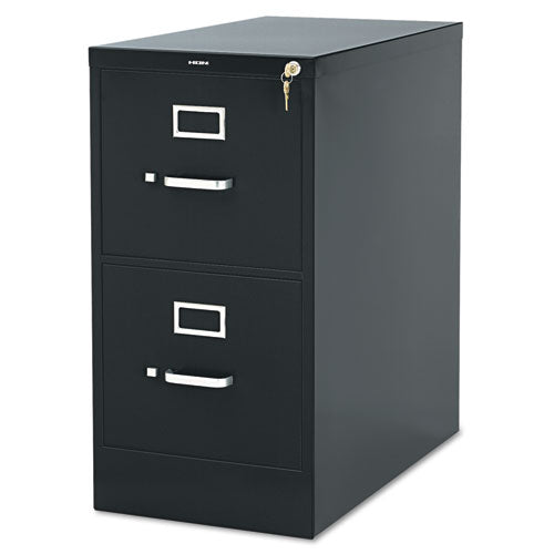 310 Series Vertical File, 4 Legal-size File Drawers, Black, 18.25" X 26.5" X 52"