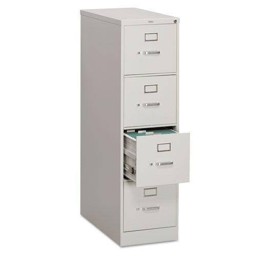 310 Series Vertical File, 4 Letter-size File Drawers, Charcoal, 15" X 26.5" X 52"