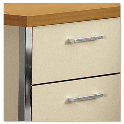 34000 Series Double Pedestal Desk, 60" X 30" X 29.5", Mocha/black