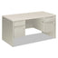 38000 Series Double Pedestal Desk, 60" X 30" X 30", Light Gray/silver