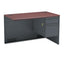 38000 Series Flush Return, Right, 48w X 24d X 29.5h, Mahogany/charcoal
