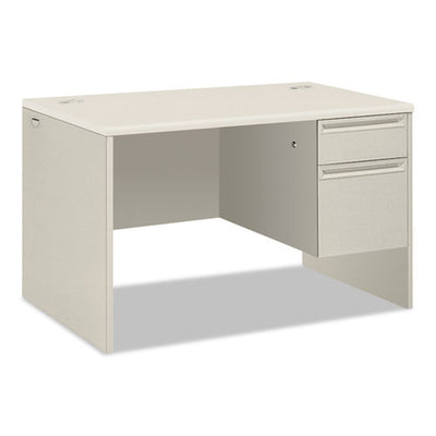 38000 Series Right Pedestal Desk, 48" X 30" X 30", Light Gray/silver
