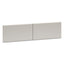 38000 Series Hutch Flipper Doors For 60"w Open Shelf, 30w X 15h, Light Gray