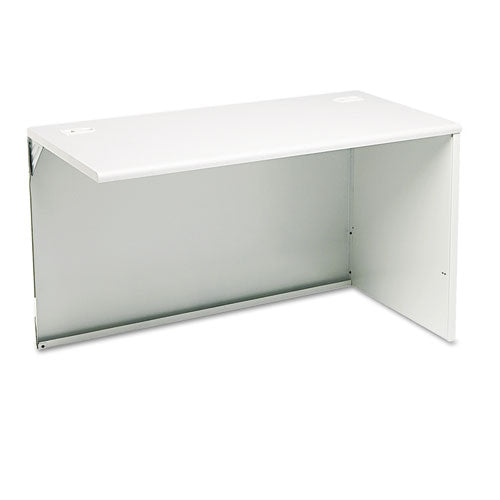 38000 Series Return Shell, Right, 31.75w X 53.19d X 3.75h,silver Mesh/light Gray
