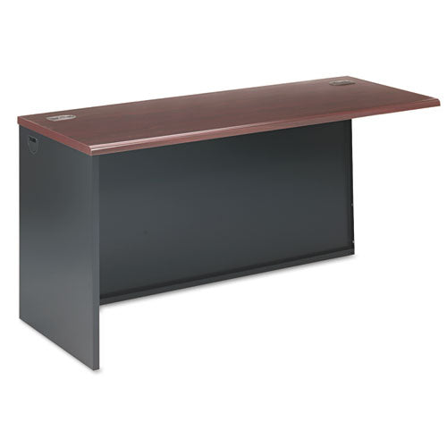 38000 Series Return Shell, Left, 48w X 24d X 29.5h, Mahogany/charcoal