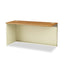 38000 Series Return Shell, Right, 33.75w X 65d X 4.19h, Silver Mesh/light Gray