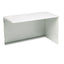 38000 Series Return Shell, Left, 33.75w X 65d X 4.19h, Silver Mesh/light Gray