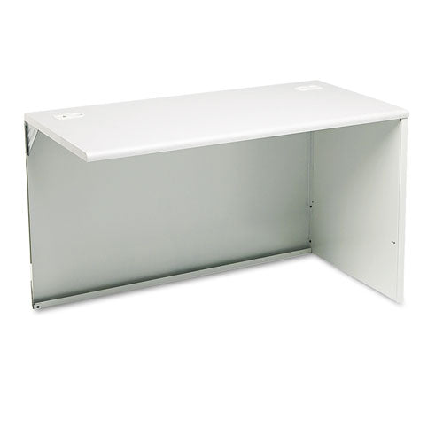 38000 Series Return Shell, Left, 33.75w X 65d X 4.19h, Silver Mesh/light Gray