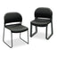 Gueststacker High Density Chairs, Supports 300 Lb, 17.5" Seat Height, Mulberry Seat, Mulberry Back, Black Base, 4/carton