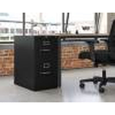 510 Series Vertical File, 2 Letter-size File Drawers, Black, 15" X 25" X 29"