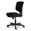 Volt Series Leather Task Chair, Supports Up To 250 Lb, 18" To 22.25" Seat Height, Black