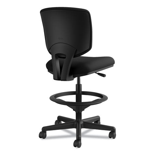 Volt Series Adjustable Task Stool, Supports Up To 275 Lb, 22.88" To 32.38" Seat Height, Black