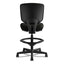 Volt Series Leather Adjustable Task Stool, Supports Up To 275 Lb, 22.88" To 32.38" Seat Height, Black