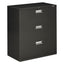 Brigade 600 Series Lateral File, 3 Legal/letter-size File Drawers, Charcoal, 36" X 18" X 39.13"