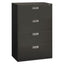 Brigade 600 Series Lateral File, 4 Legal/letter-size File Drawers, Charcoal, 36" X 18" X 52.5"