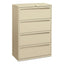 Brigade 700 Series Lateral File, 4 Legal/letter-size File Drawers, Putty, 36" X 18" X 52.5"