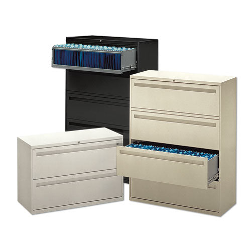 Brigade 700 Series Lateral File, 4 Legal/letter-size File Drawers, Putty, 36" X 18" X 52.5"