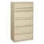 Brigade 700 Series Lateral File, 4 Legal/letter-size File Drawers, 1 File Shelf, 1 Post Shelf, Putty, 36" X 18" X 64.25"