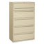 Brigade 700 Series Lateral File, 4 Legal/letter-size File Drawers, 1 File Shelf, 1 Post Shelf, Putty, 42" X 18" X 64.25"