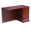 94000 Series "l" Workstation Left Return, 48w X 24d X 29.5h, Mahogany