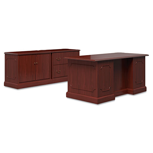 94000 Series Double Pedestal Desk, 72" X 36" X 29.5", Mahogany