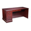 94000 Series "l" Workstation Desk For Return On Right, 66" X 30" X 29.5", Mahogany