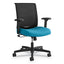 Convergence Mid-back Task Chair, Synchro-tilt And Seat Glide, Supports Up To 275 Lb, Iron Ore Seat, Black Back/base