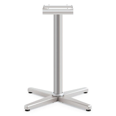 Arrange X-leg Base For 30" To 36" Tops, 25.59w X 25.59d X 40h, Silver