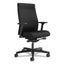 Ignition 2.0 Upholstered Mid-back Task Chair With Lumbar, Supports 300 Lb, 17" To 22" Seat, Black Vinyl Seat/back, Black Base