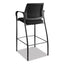 Ignition 2.0 Ilira-stretch Mesh Back Cafe Height Stool, Supports Up To 300 Lb, 31" High Seat, Black Seat/back, Black Base