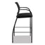 Ignition 2.0 Ilira-stretch Mesh Back Cafe Height Stool, Supports Up To 300 Lb, 31" High Seat, Black Seat/back, Black Base