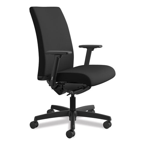 Ignition Series Mid-back Work Chair, Supports Up To 300 Lb, 17" To 22" Seat Height, Black