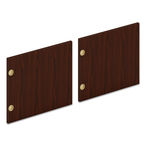 Mod Laminate Doors For 72"w Mod Desk Hutch, 17.86 X 14.82, Sepia Walnut  2/carton