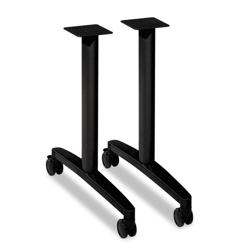 Huddle T-leg Base For 24" And 30" Deep Table Tops, 39.25w X 23.5d X 23.38h, Black