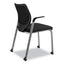 Nucleus Series Multipurpose Stacking Chair With Ilira-stretch M4 Back, Supports Up To 300 Lb, Black Seat/back, Platinum Base