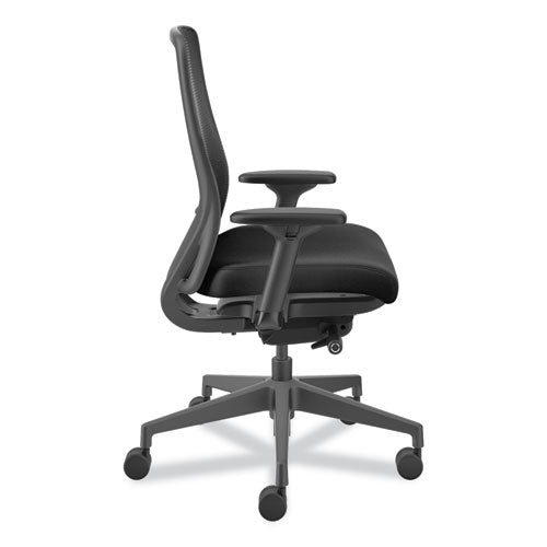 Nucleus Series Recharge Task Chair, Supports Up To 300 Lb, 16.63 To 21.13 Seat Height, Black Seat/back, Black Base