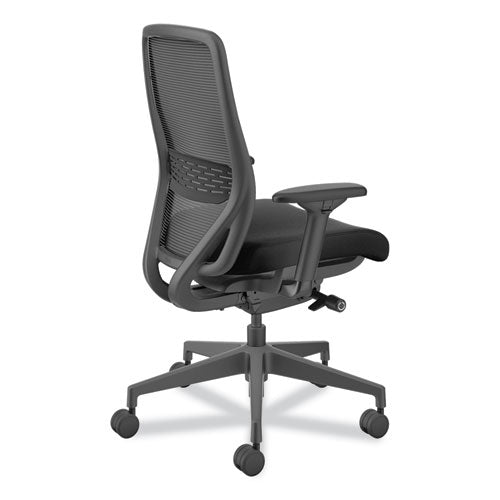 Nucleus Series Recharge Task Chair, Supports Up To 300 Lb, 16.63 To 21.13 Seat Height, Black Seat/back, Black Base