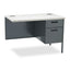 Metro Classic Series Workstation Return, Left, 42w X 24d X 29.5h, Mahogany/charcoal