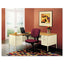 Metro Classic Series Right Pedestal "l" Workstation Desk, 66" X 30" X 29.5", Mahogany/charcoal