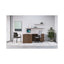 Mod Return Shell, Right, 48w X 24d X 29h, Sepia Walnut