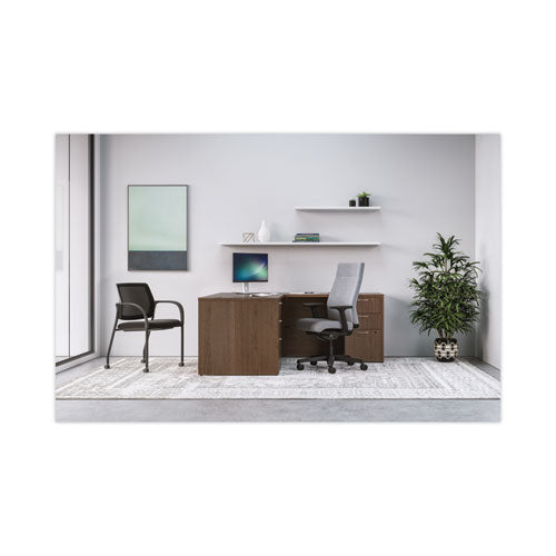 Mod Return Shell, Right, 48w X 24d X 29h, Sepia Walnut
